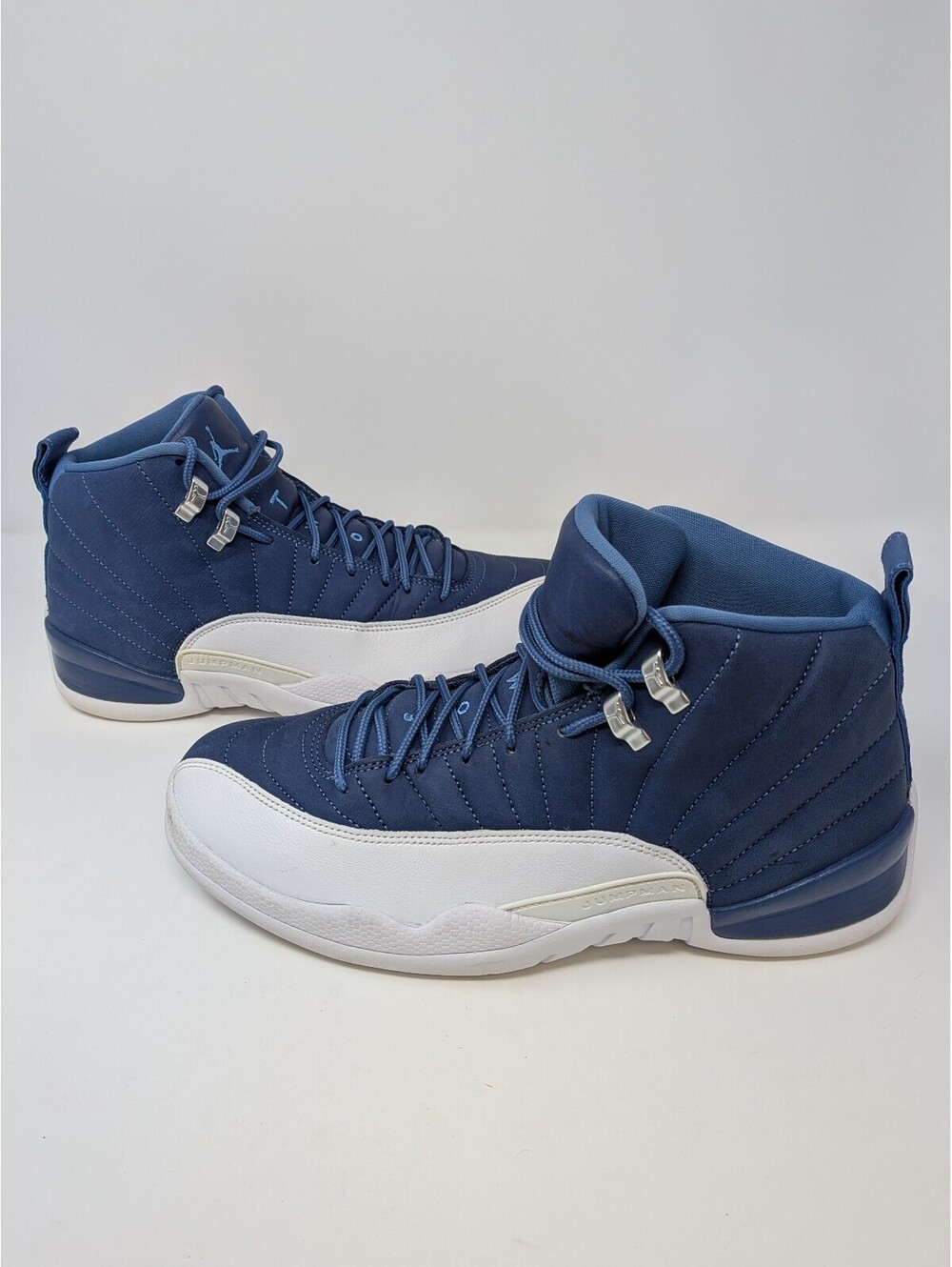 Air Jordan 12 Retro Indigo Men's Size 10 130690-404 Stone Blue White 2020